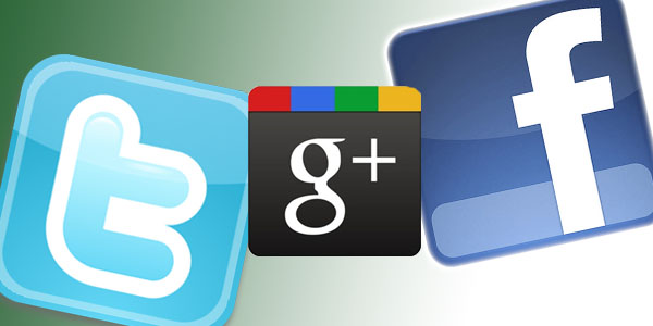 Gráfico de comparación: Twitter – Facebook – Google+